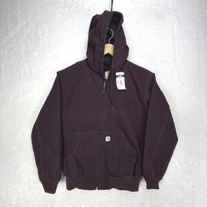 Carhartt Active Jacket Nylon Quilt Lined Womens XS 100057 643 Deep Wine NWT